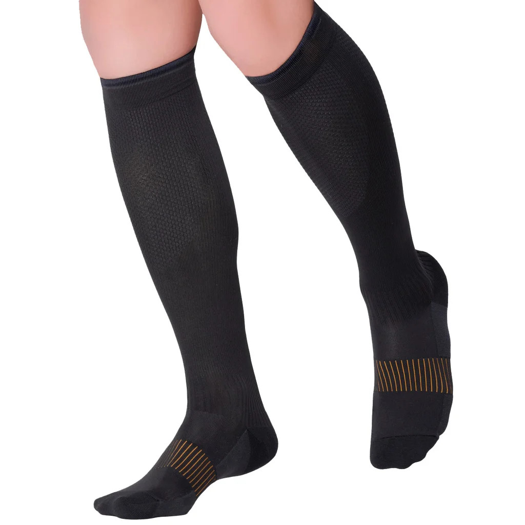 Copper Fit Elite Compression Socks 2-pack. Black Large/XLarge