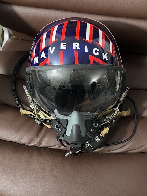 MAVERICK "TOPGUN" PILOT FLIGHT HELMET HGU-55 STYLE