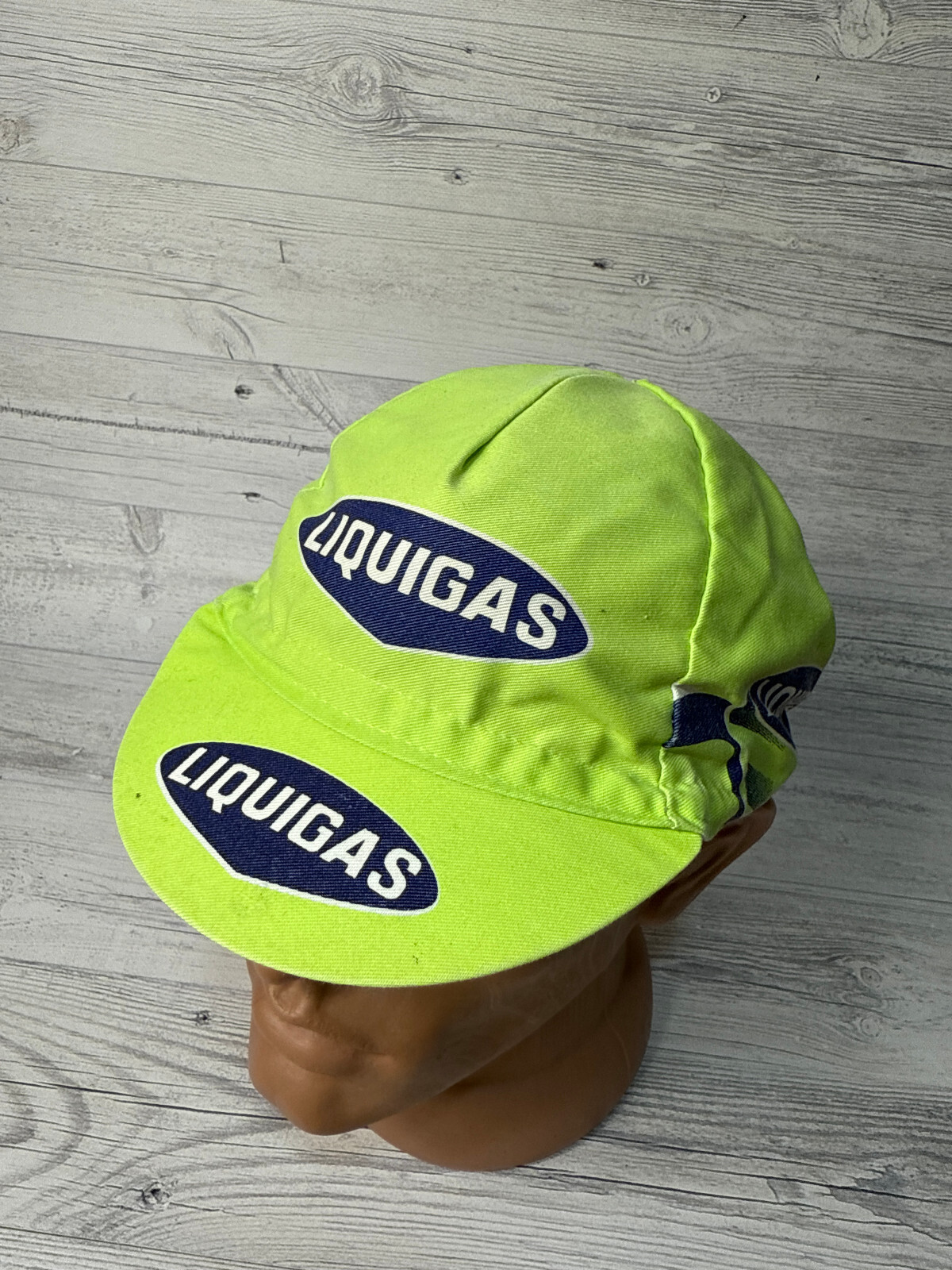 Vintage Santini Liquigas Lotto Green cycling cap