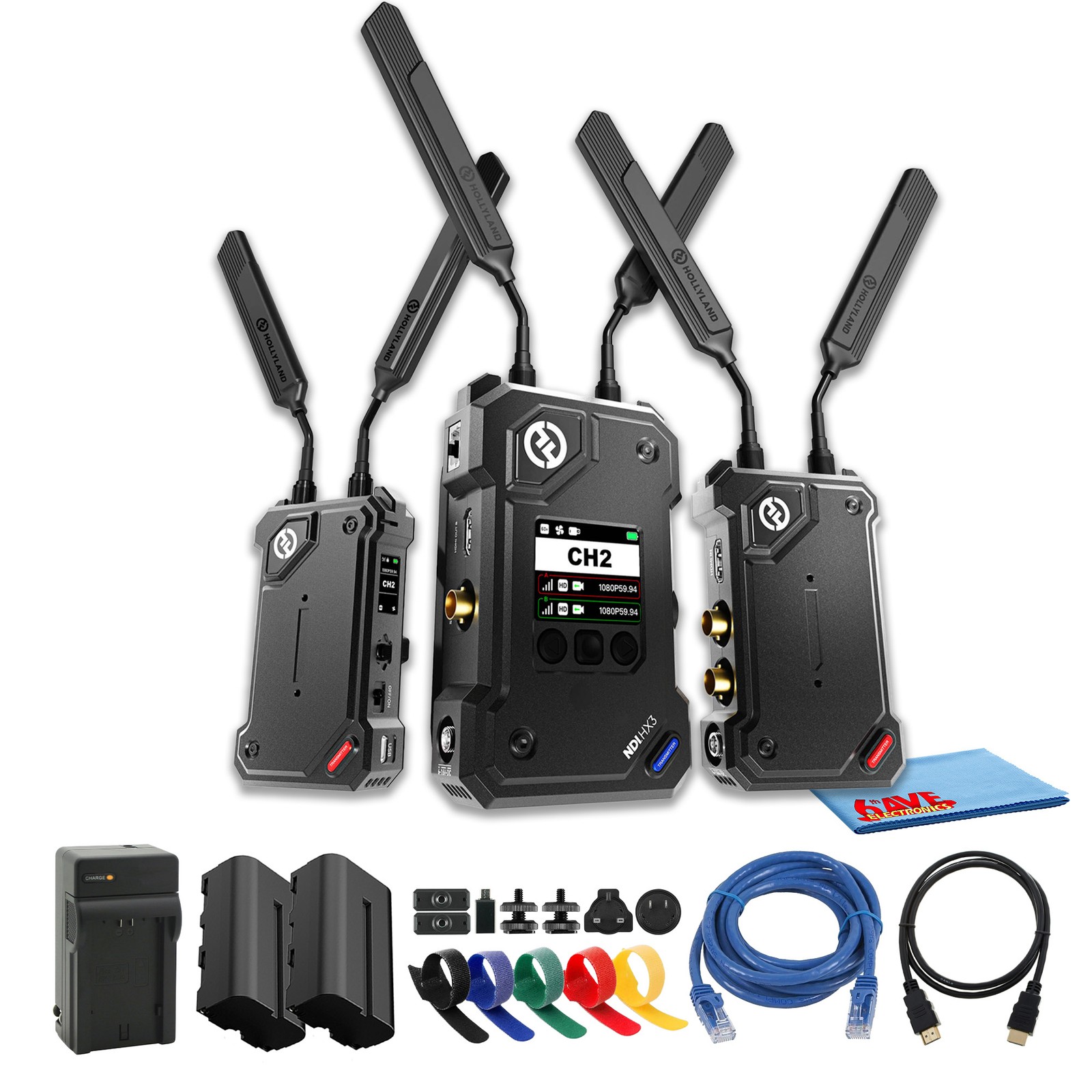 Hollyland Cosmo C2 2TX 1RX UVC RTMP Video Kit