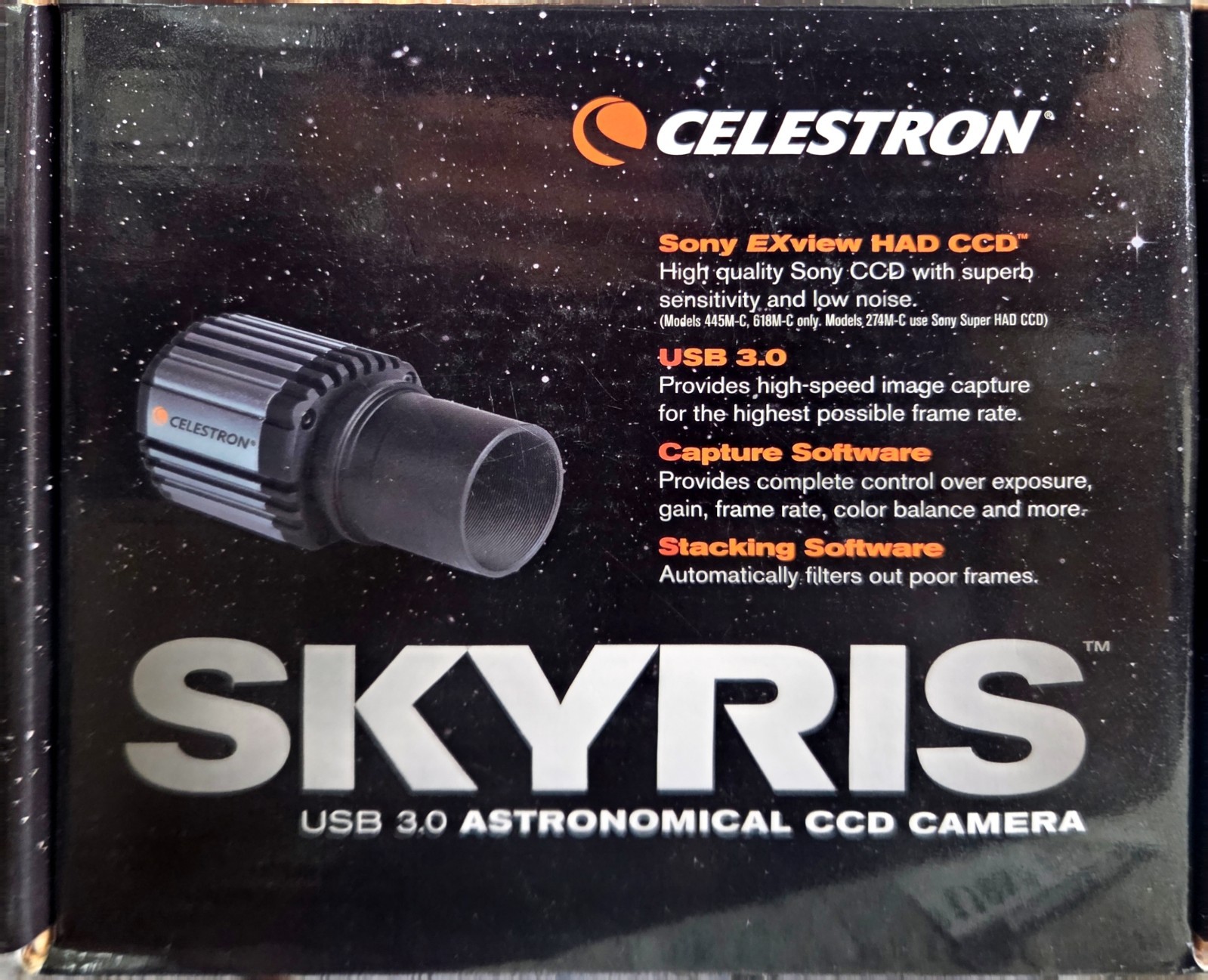 celestron Skyris 274M Astronomical CCD Monochrome camera