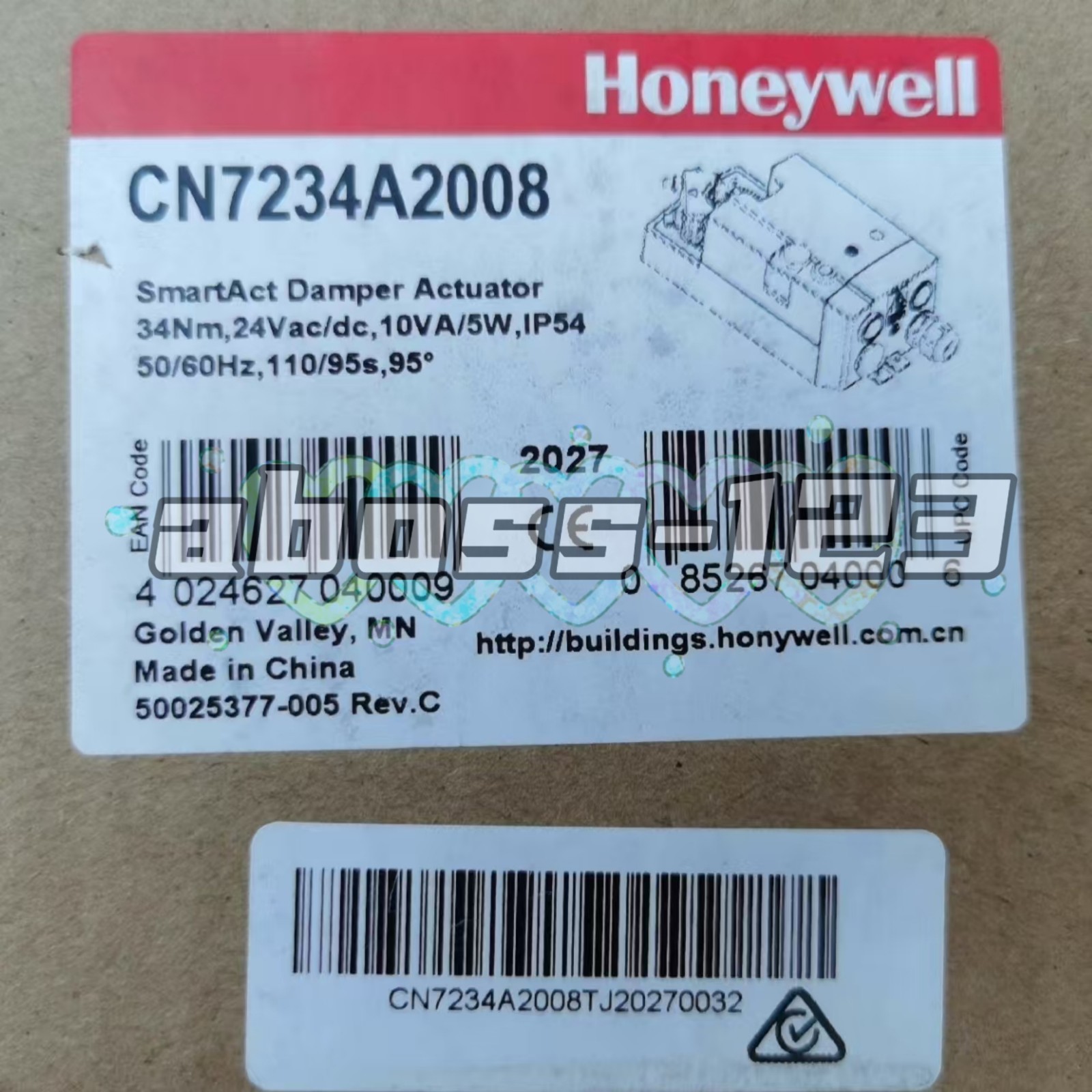 Honeywell CN7234A2008 Damper Actuator#1pcs New In Box