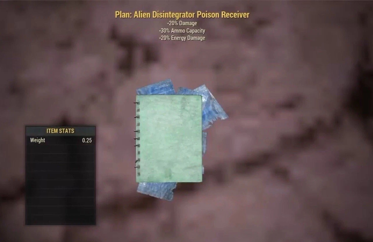 (Xbox) Alien Disintegrator Poison Receiver Plan