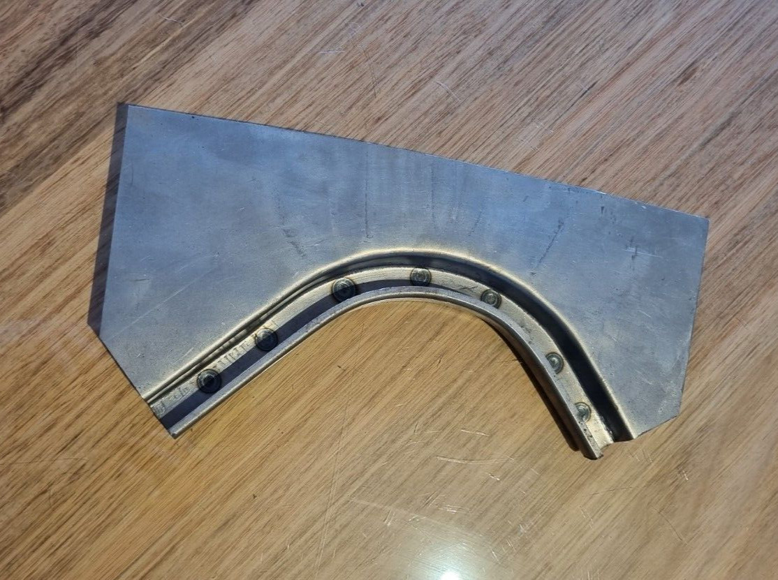 Impala Rubber Seal Channel 1967 - 68 LEFT TOP CORNER - 4 Door - Caprice Belair