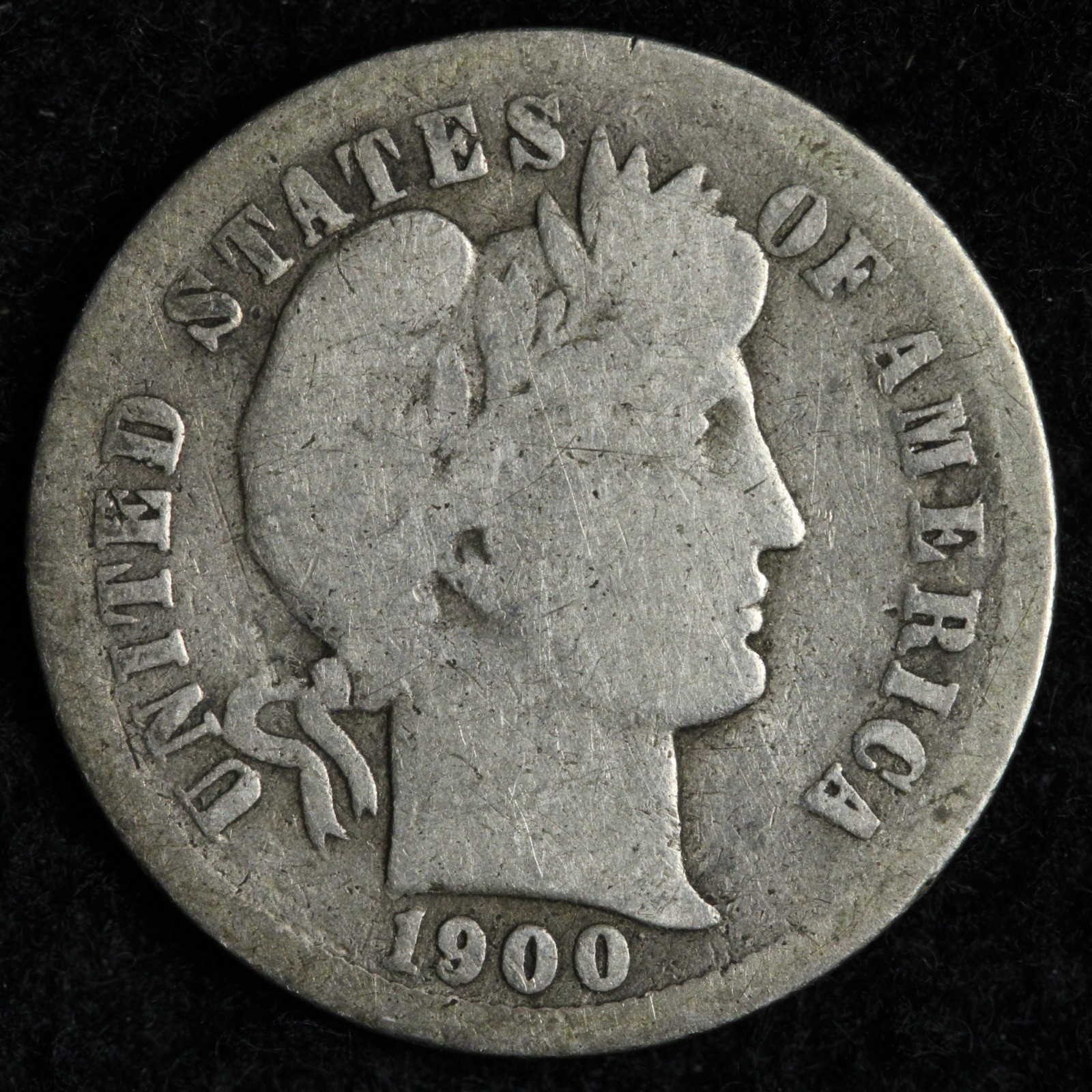 1900-O Barber Silver Dime VG E339 UTCE