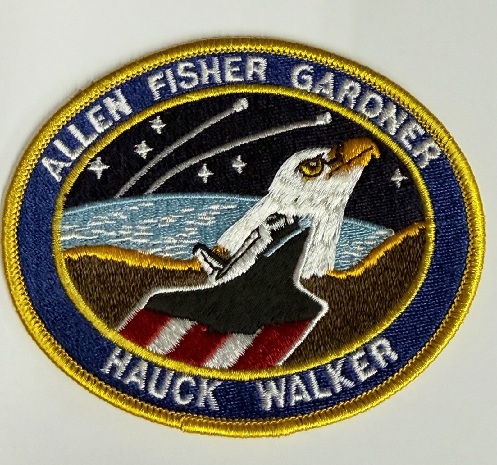 VINTAGE ORIGINAL LION BROTHERS STS-51A DISCOVERY 4" SPACE PATCH 1984