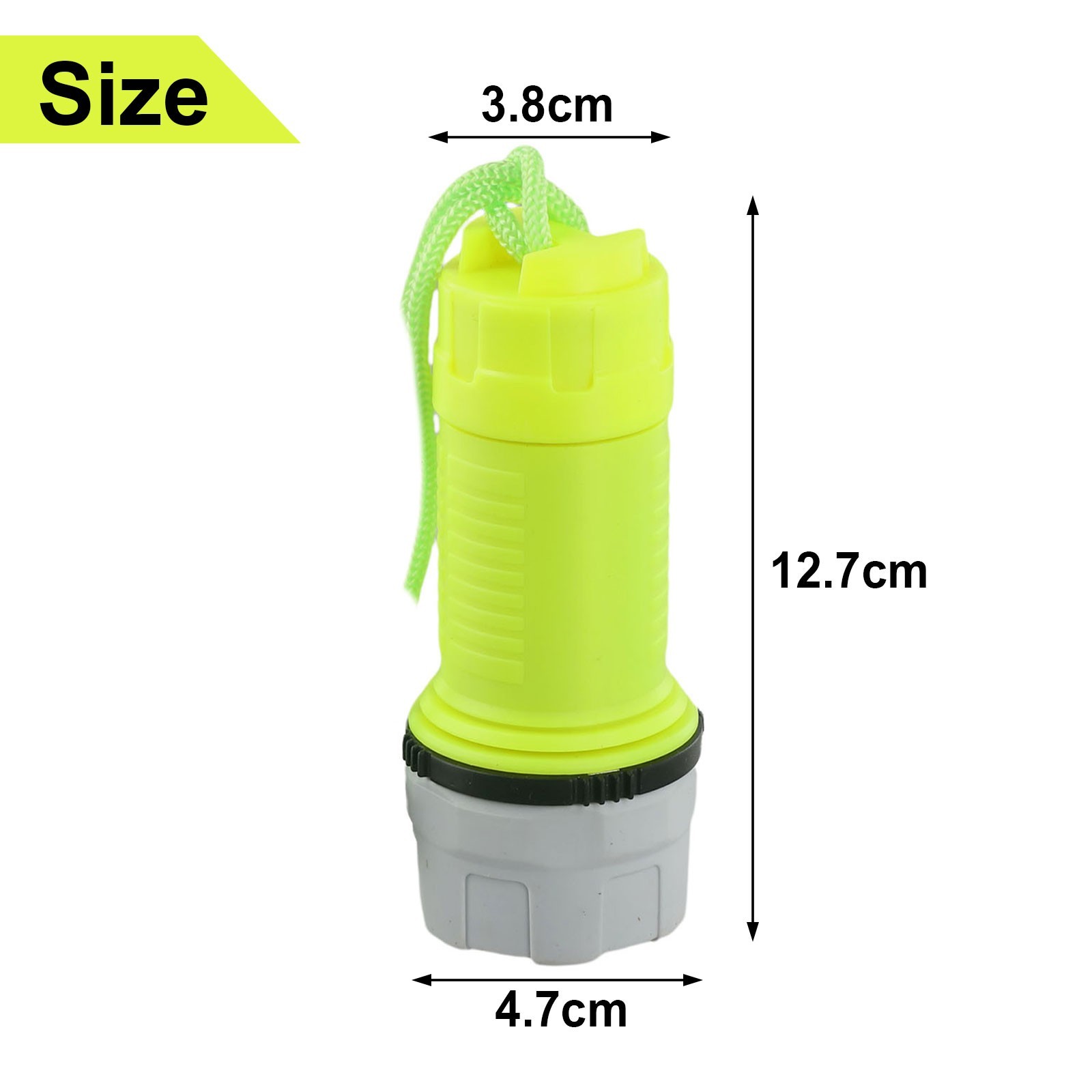 Waterproof LED Diving Flashlight Torch with Effective Light Distance 50 Meters