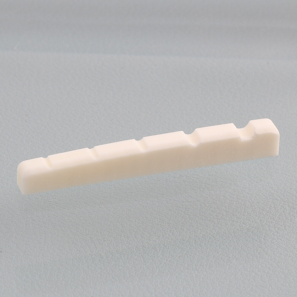 2PCS 5 String Bone Electric Bass Slotted Nut 45mm Flat Bottom