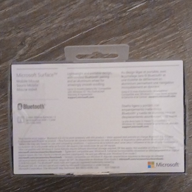 Microsoft Surface Mobile Mouse Bluetooth Wireless Optical Scroll Wheel Gray