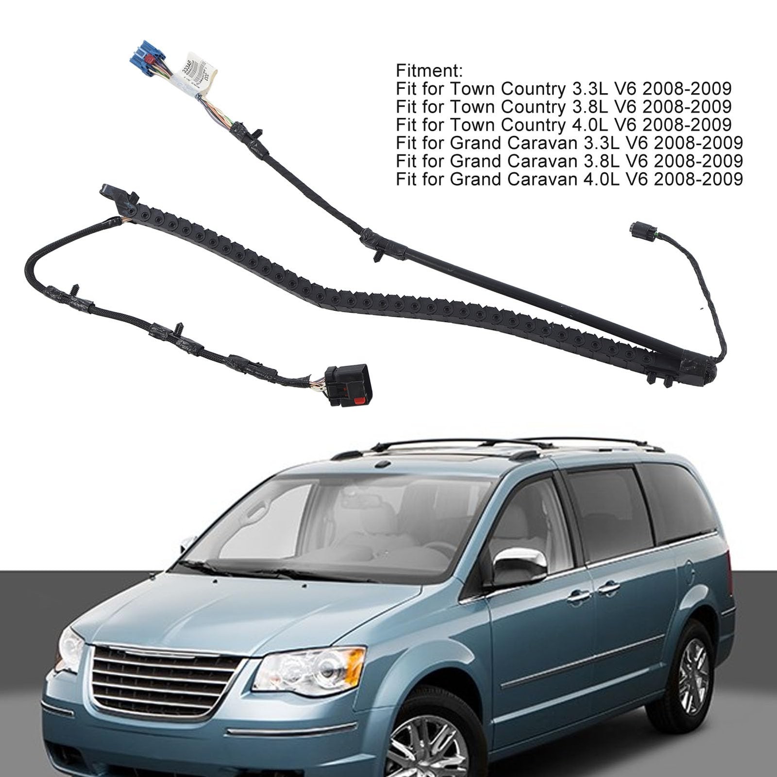 Power Sliding Door Wiring Harness for Town Country, Grand Caravan, Left Side
