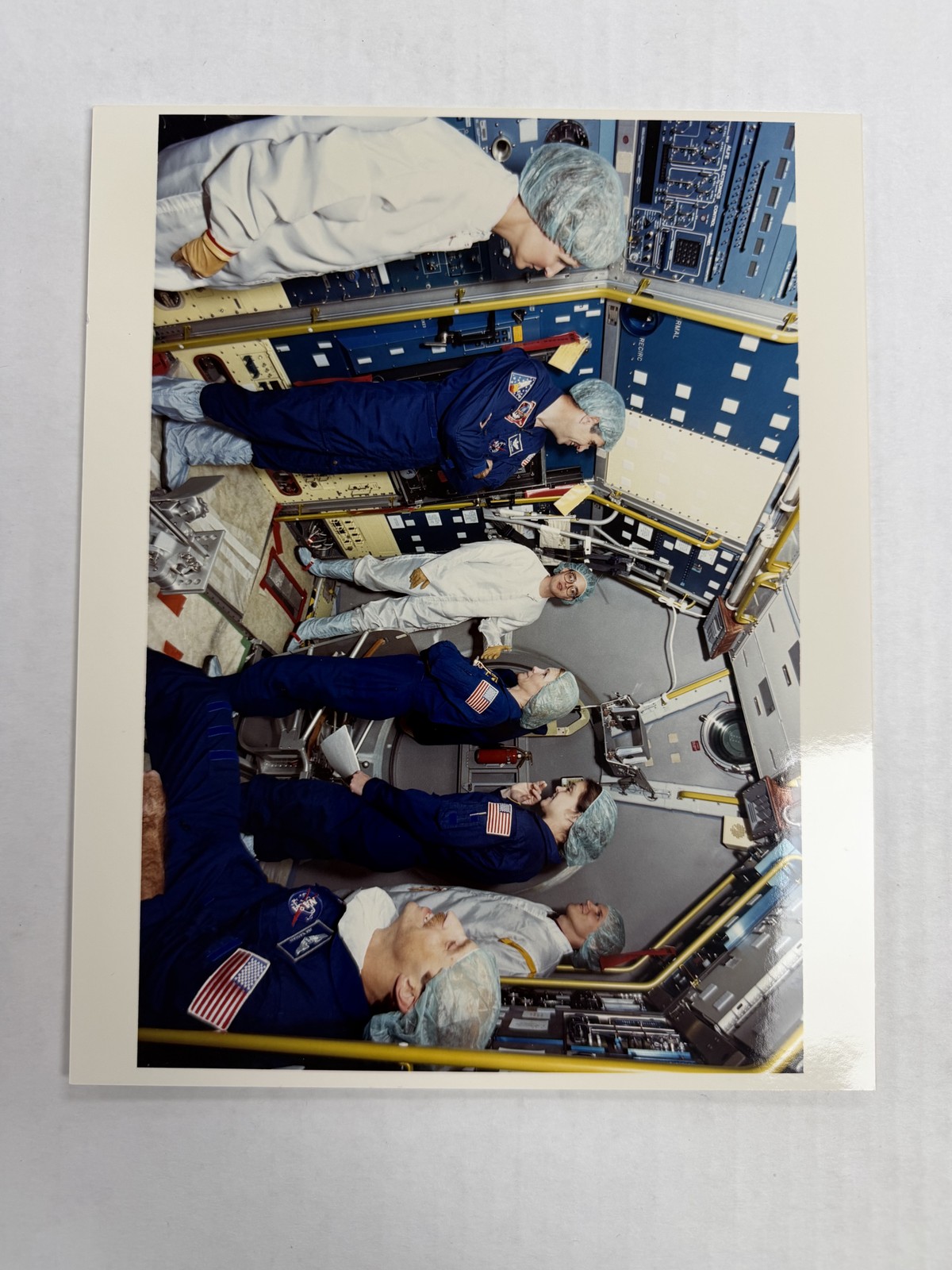 NASA STS-40 Crew Payload Training at Operations Building Press Photo
