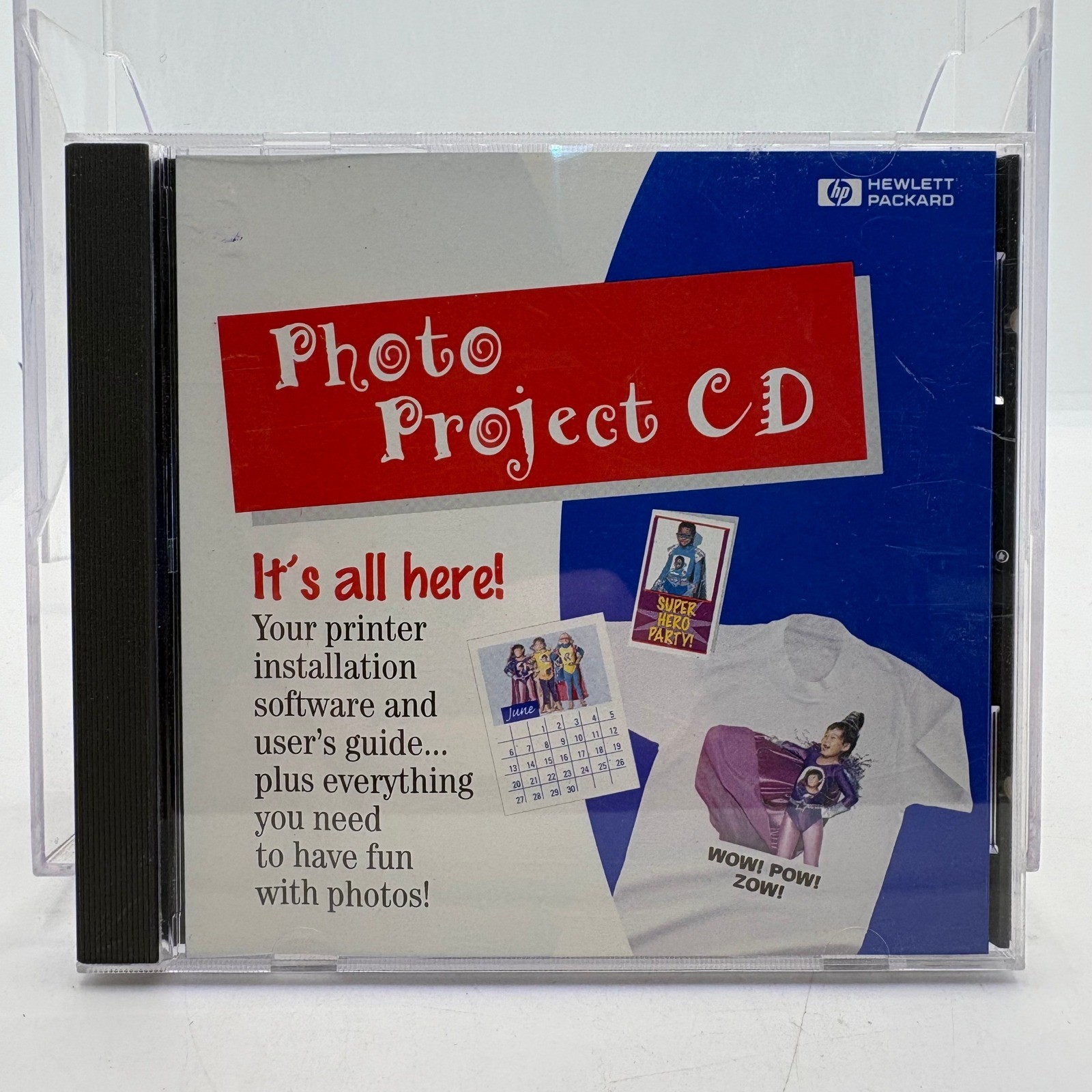 Vintage HP Photo Project CD ROM Windows 95 3.1 C4608-60012 Hewlett Packard 1997
