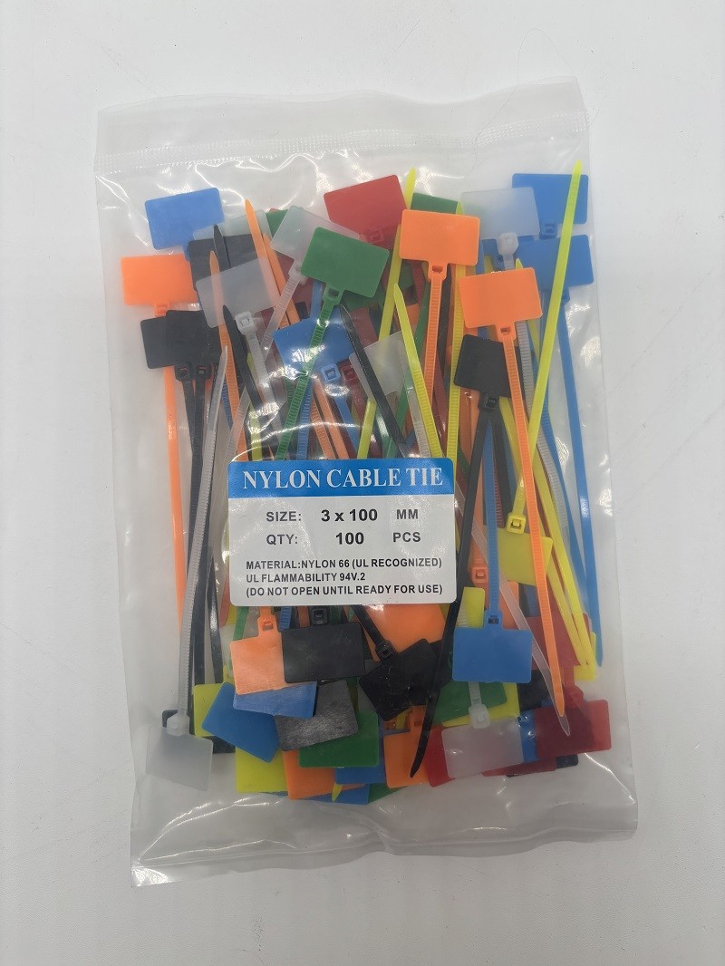 100pcs Color Zip Cable Ties Nylon Wire Tie Wraps - 4" - US SHIP