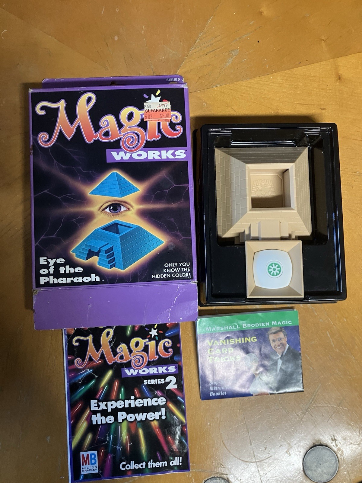 1994 Milton Bradley Magic Works Eye of the Pharaoh Complete Trick Box Manuals