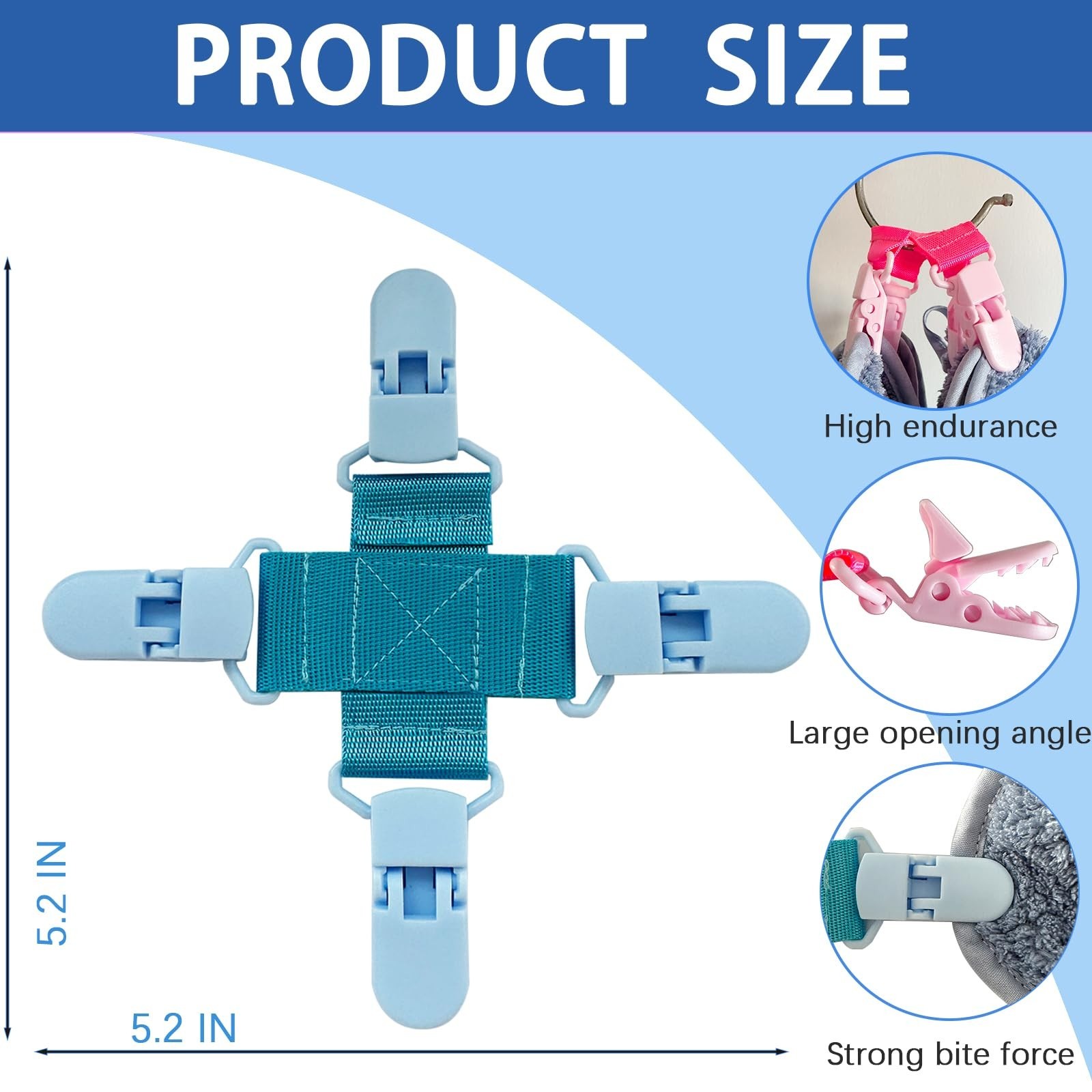 2 Pack Bed Sheet Detangler Reduces Laundry Tangles Keep Bed Sheets/Duvet Cove...