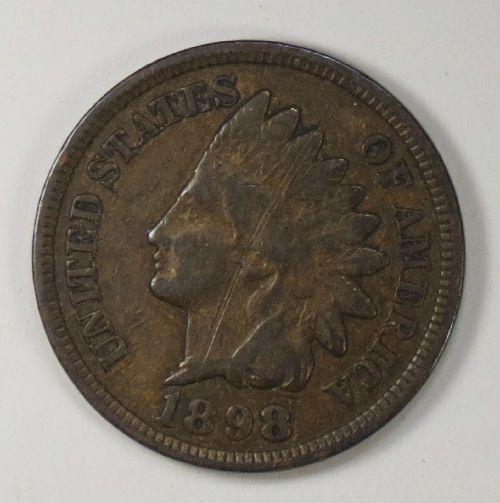 1898 Indian Cent VF Details