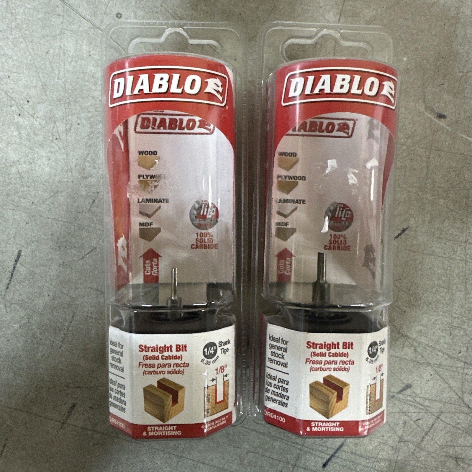 NEW Diablo Straight Bit 2pc PN: DR04100
