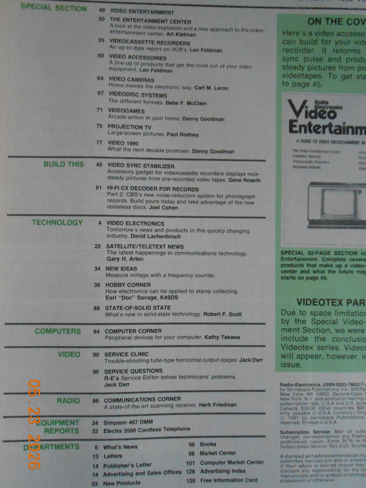 3 1982 Radio electronics magazines GREAT ADS Shure PC Computer CB Atari Sony