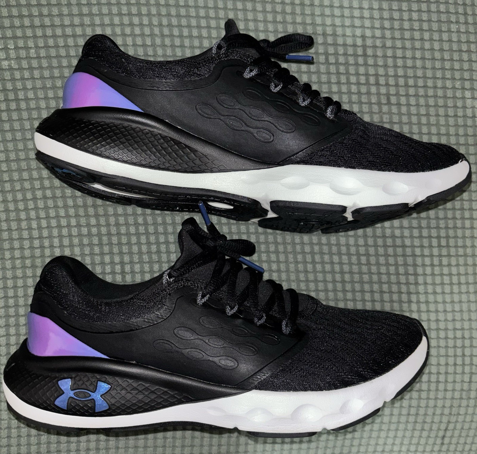 Under Armour Charged Vantage Unisex adult  Cushioned Black Purple US 8.5 UK 6