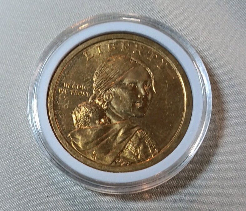 Rare 1 Dollar Sacagawea Coin, Great Condition No Date