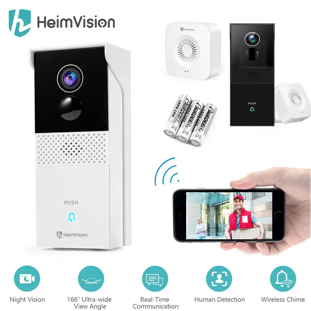 HeimVision Smart Wireless WiFi Ring Doorbell Intercom Video Cam Door Bell Chime