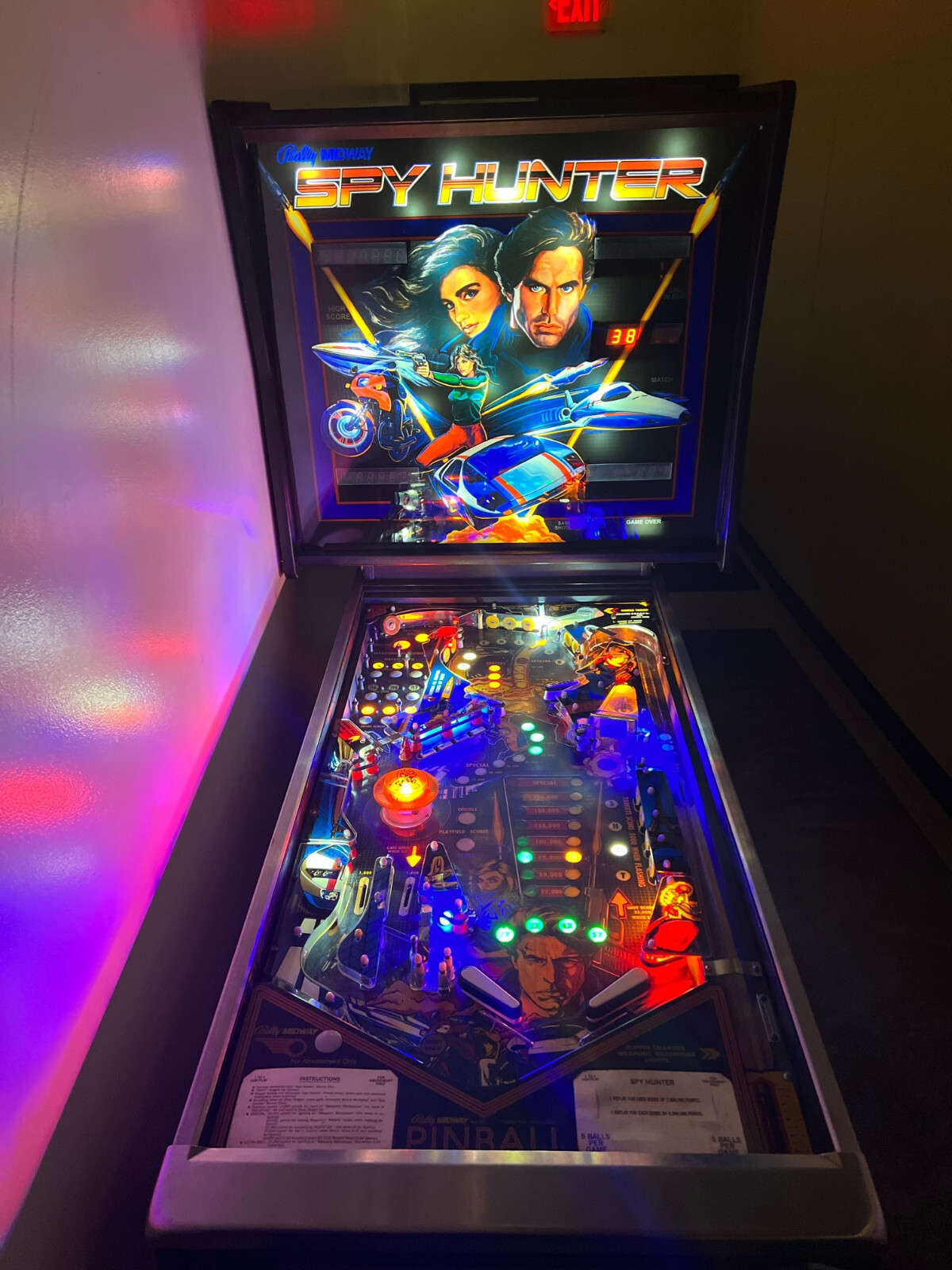 Spy Hunter Complete LED Lighting Kit custom SUPER BRIGHT PINBALL LED KIT