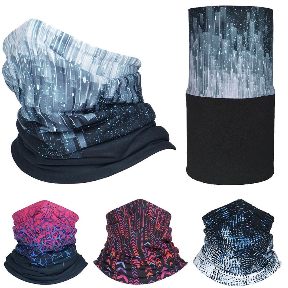 Unisex Skiing Neck Gaiter Windproof Warmth Face Mask Sports Cycling Fleece Scarf