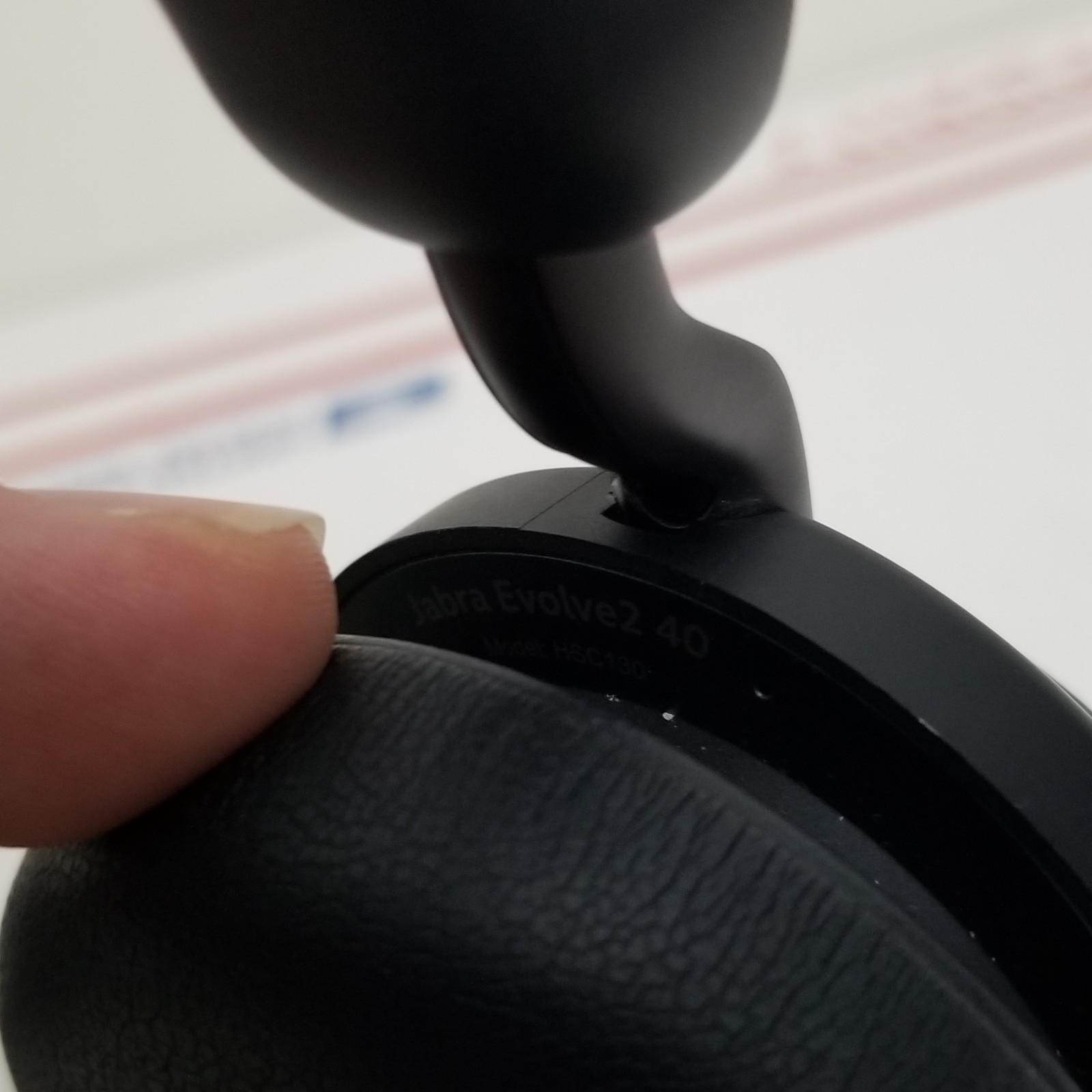 Jabra Evolve2 40 HSC130 USB-C Wired Headset Black with Case