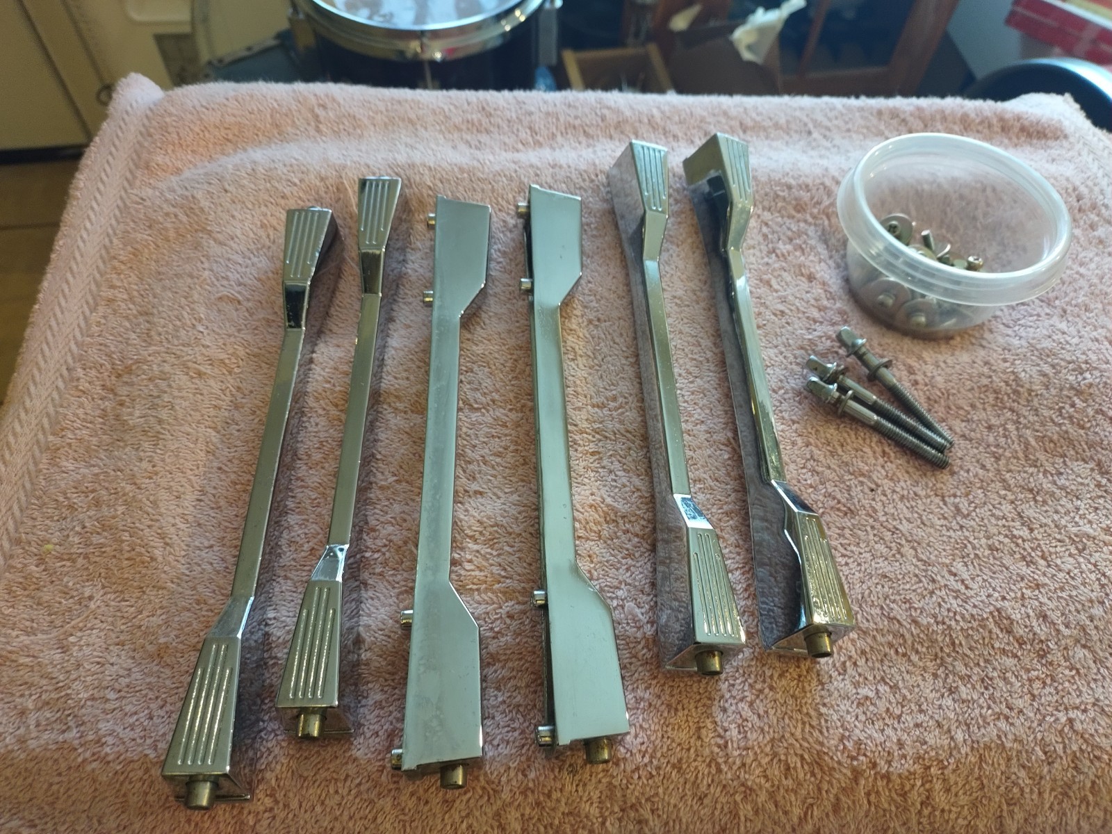 (6) TAMA Rockstar Tom Lugs w/ 3 tension bolts and screws, All in VGC