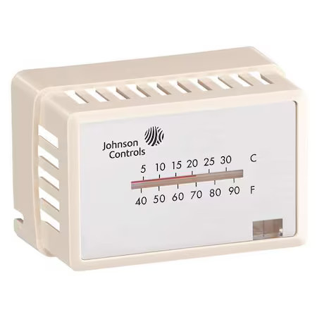 Johnson Controls T-4000-2142 Pneumatic Thermostat Cover, Beige, Mounting Style: