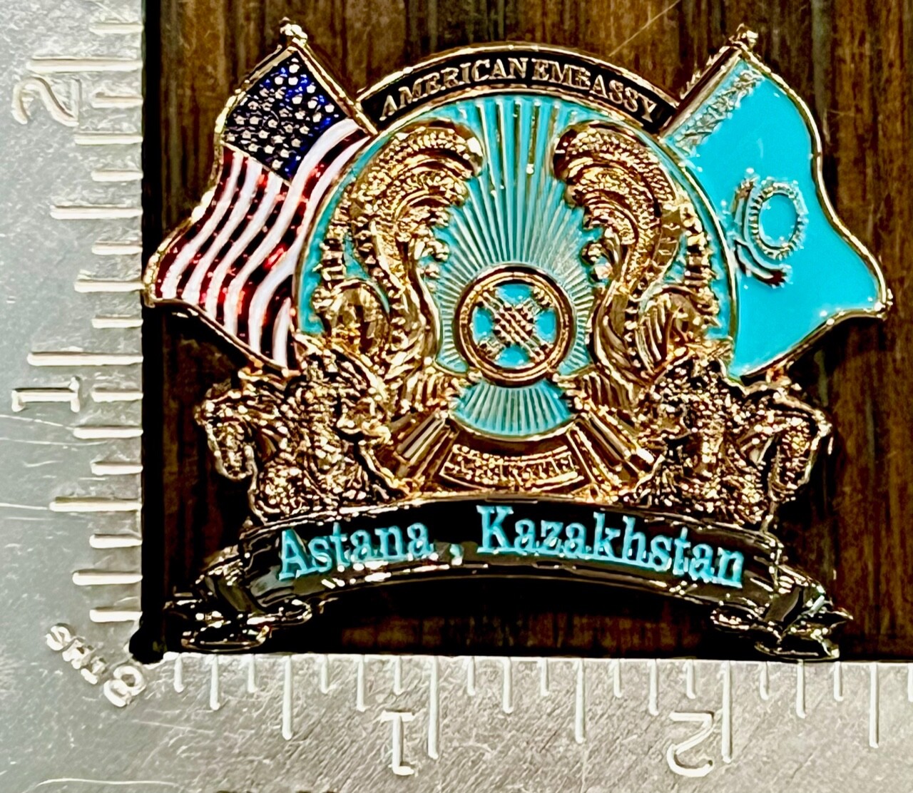 MSG-D Marine Security Guard Detachment Astana, Kazakhstan Challenge Coin