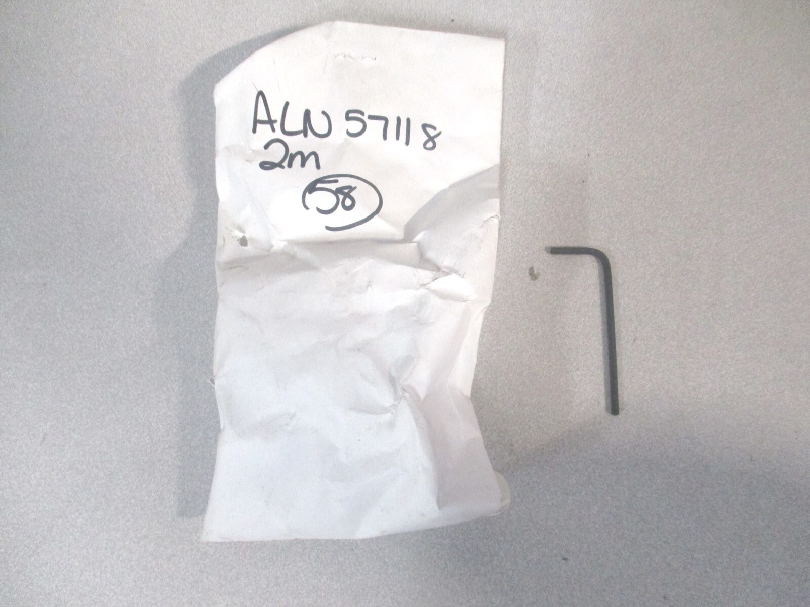 Allen (57118) 2mm Hex Alloy Steel L-Key Short Arm Hex End Hex Key - Lot of 58