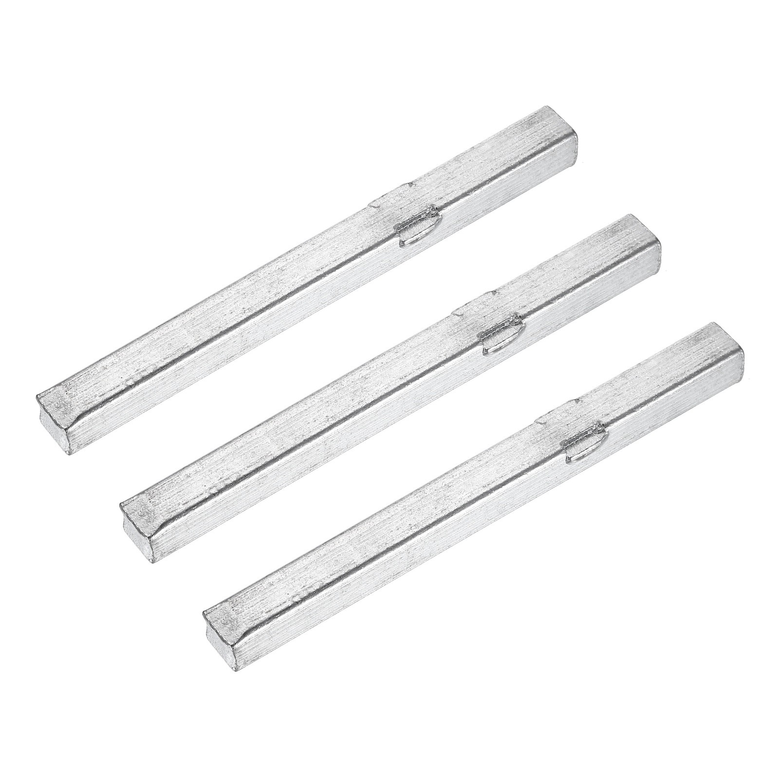 3Pcs Door Knob Spindle, 90mm Spare Door Handle Spindle Bar Replacement, Silver