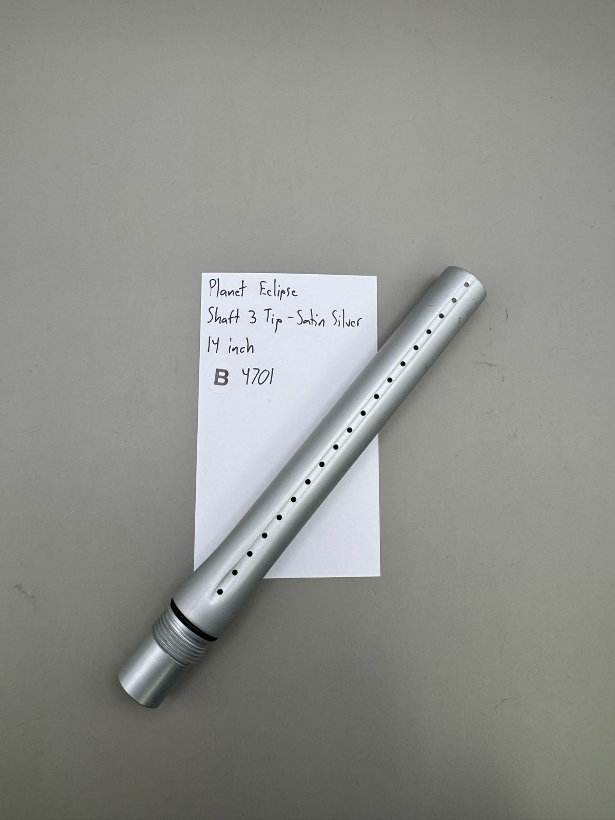 Planet Eclipse Shaft 3 Tip-Satin Silver 14 inch