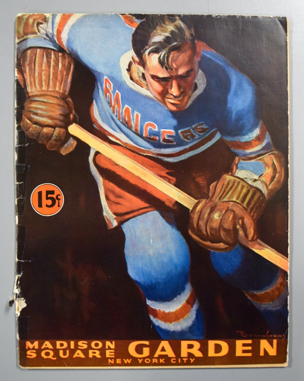 New York Rangers vs Montreal Canadiens February 25th 1943 Official Game Program