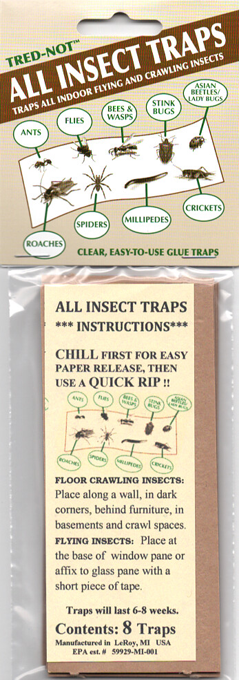 8 pk  ALL INSECT  STICKY TRAPS .  Sticky glue Traps economy 8pk