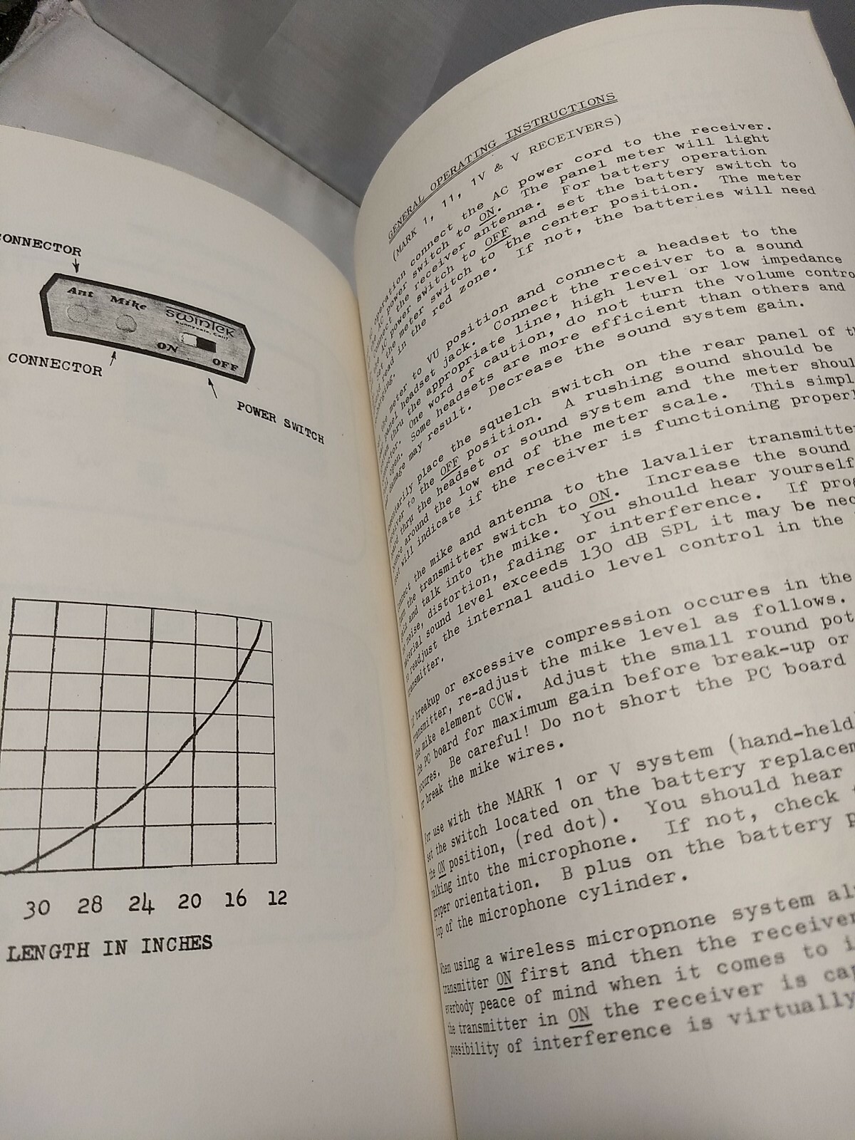 SWINTEK MARK 4-50 WIRELESS MIKE TRANSMITTER & RECEIVER SERVICE MANUAL SCHEMATICS