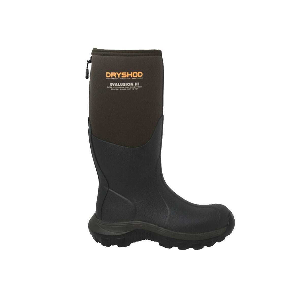 DRYSHOD Men's Evalusion Hi Brown/Dark Brown Boot (EVA-MH-BR)