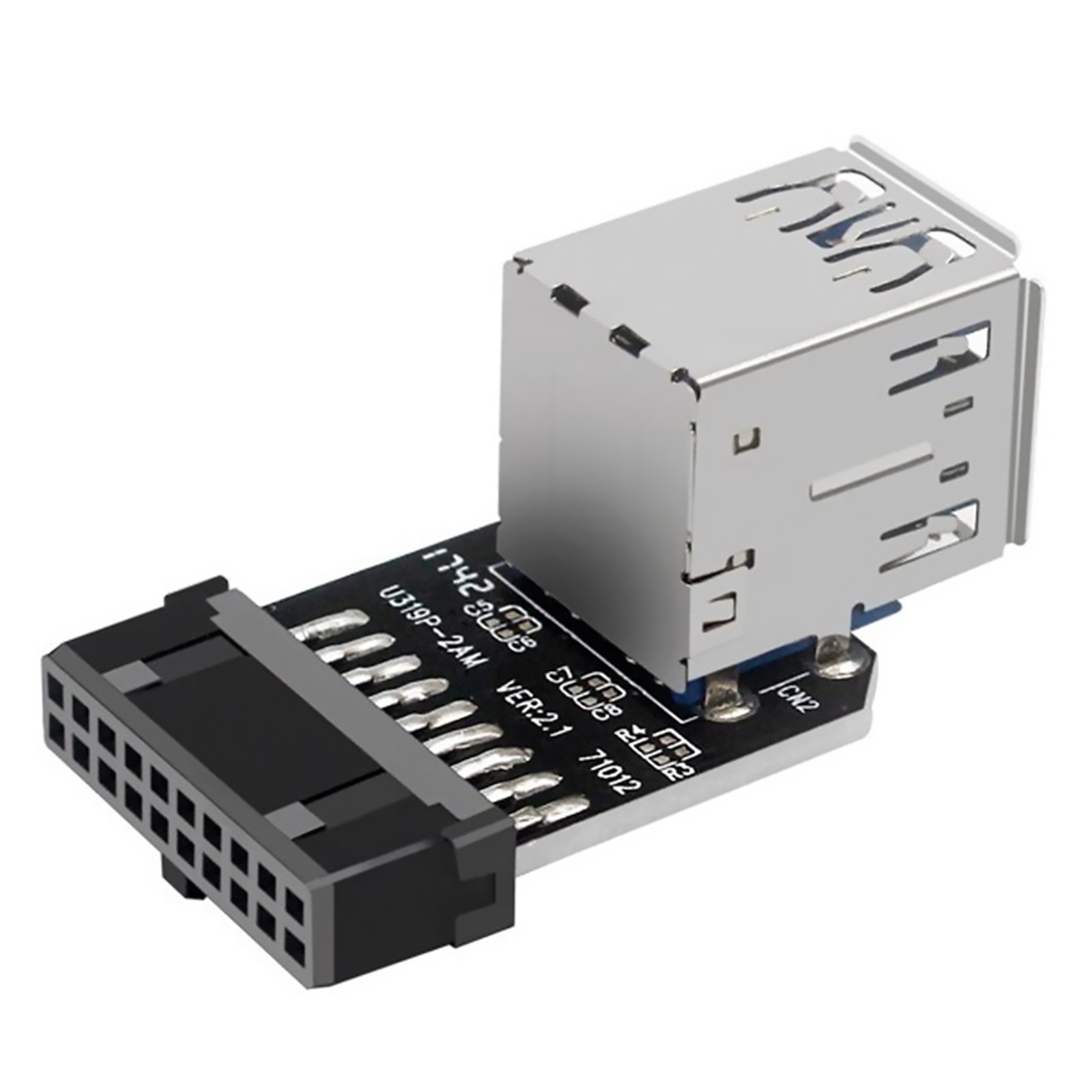 Motherboard USB3.0 19PIN / 20PIN Connector To 2 Port USB 3.0 Female Adapter