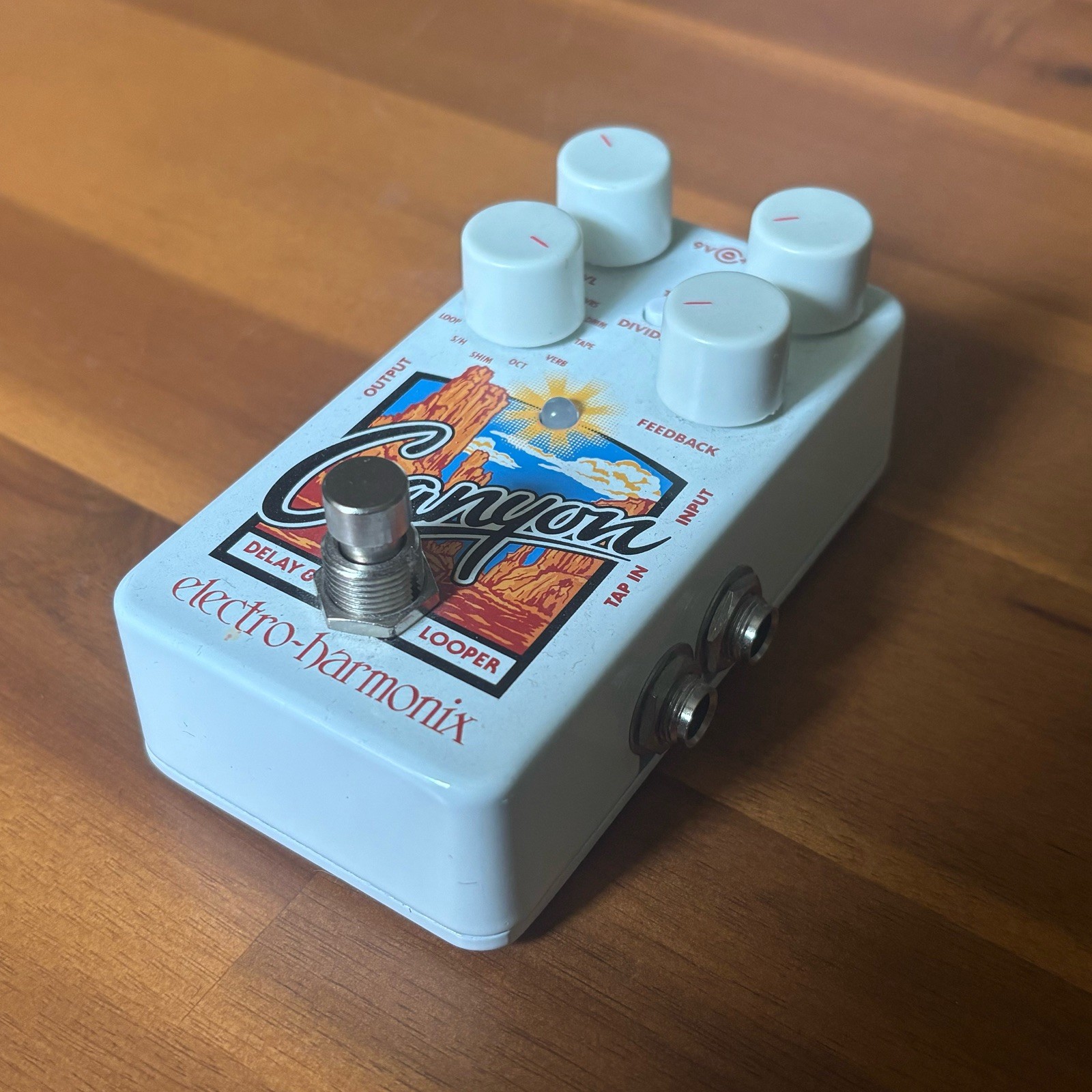 Used Electro-Harmonix Canyon Delay and Looper Guitar Pedal - White