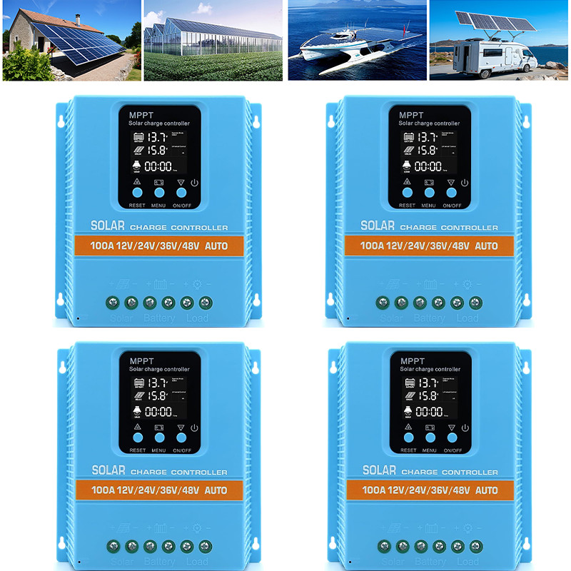 4800W 100A MPPT Solar Charge Controller 12V/24V/36V/48V Battery PV Regulator US