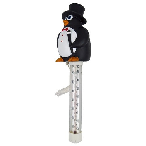 POOLMASTER 25303 Floating Pool Thermometer 1" 120F PVC Mr. Penguin