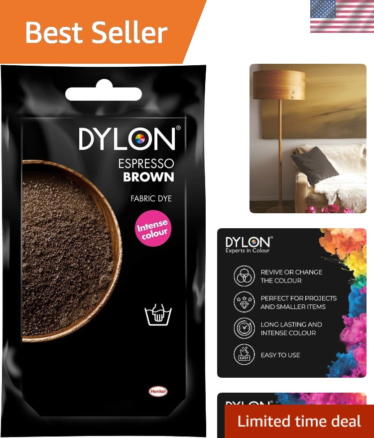 Espresso Brown Hand Dye Sachet 50g - Ideal for Clothes & Soft Furnishings
