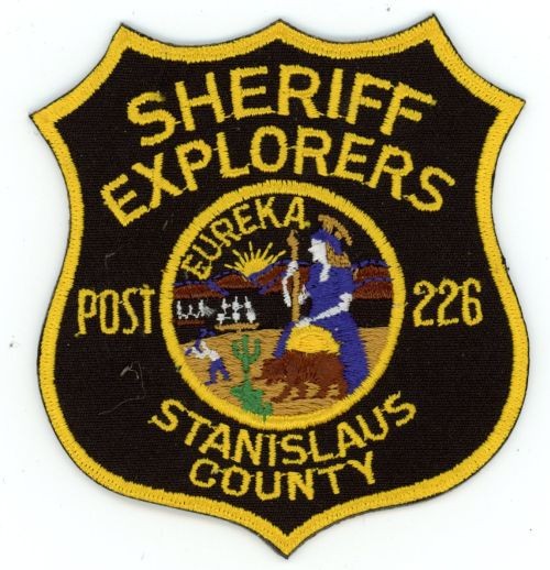 CALIFORNIA CA STANISLAUS COUNTY SHERIFF EXPLORERS NICE SHOULDER PATCH POLICE