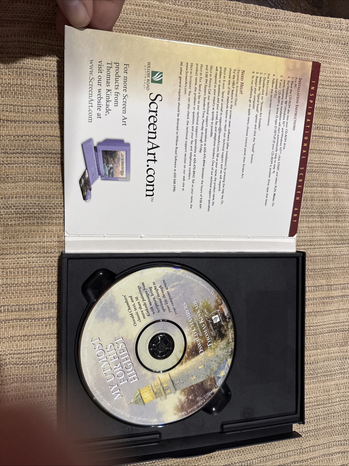 Thomas Kinkade Screen Art My Utmost For His Highest (PC & Mac) Oswald Chambers