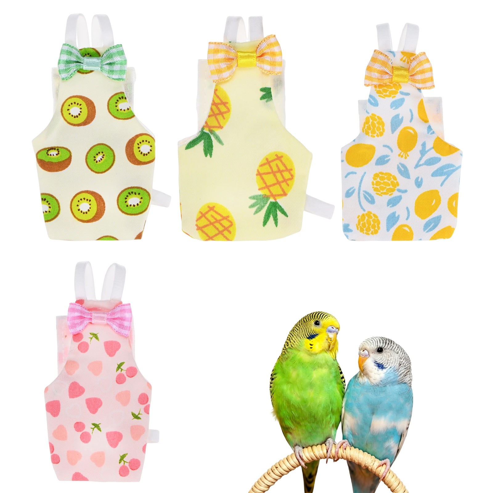 1-Set Bird Diapers Washable Flight Suit, Pet Parrot Nappy [Multicolor 1, S]