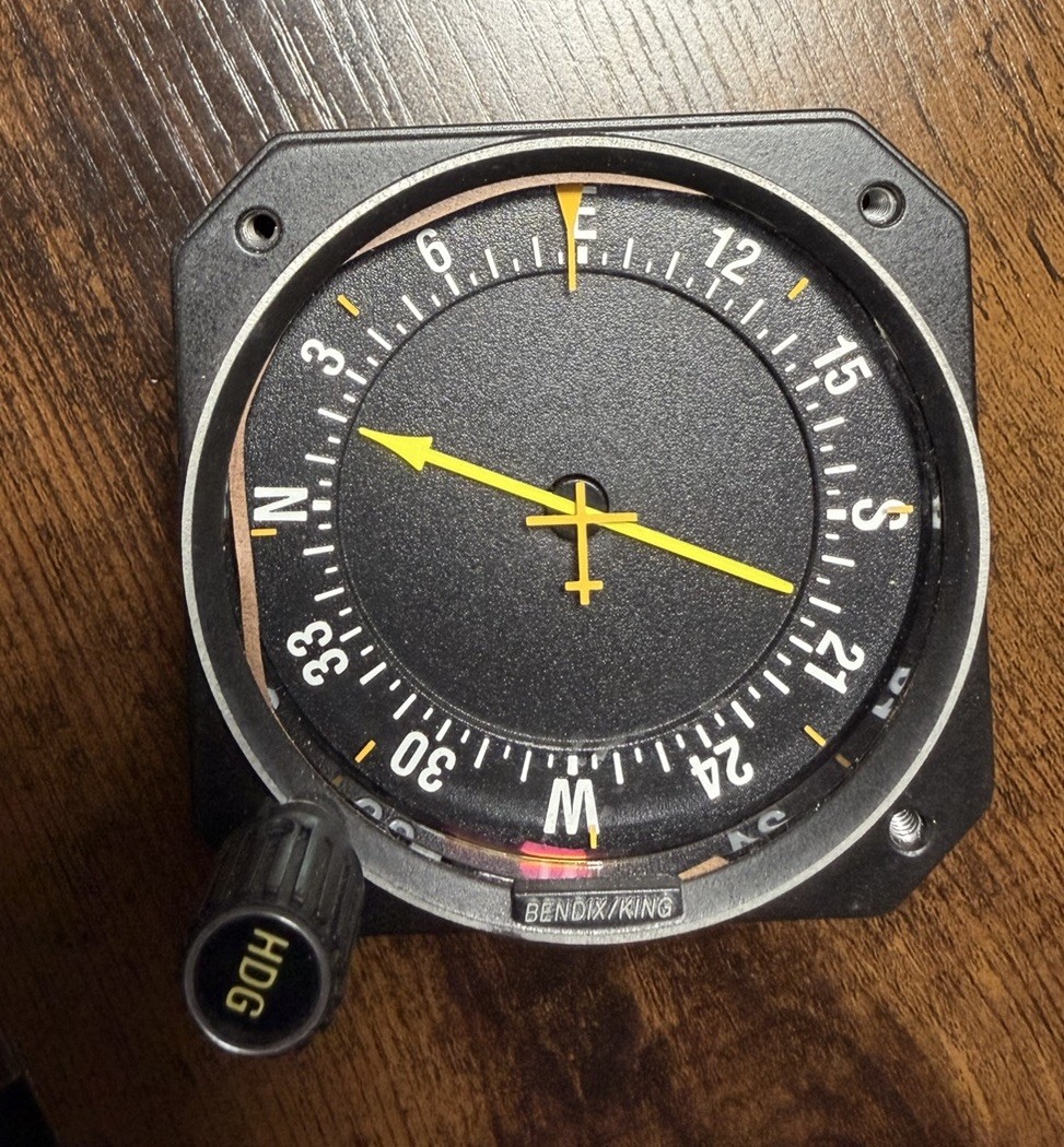 Bendix/King KI-227 Automatic Direction Finder (ADF) indicator.