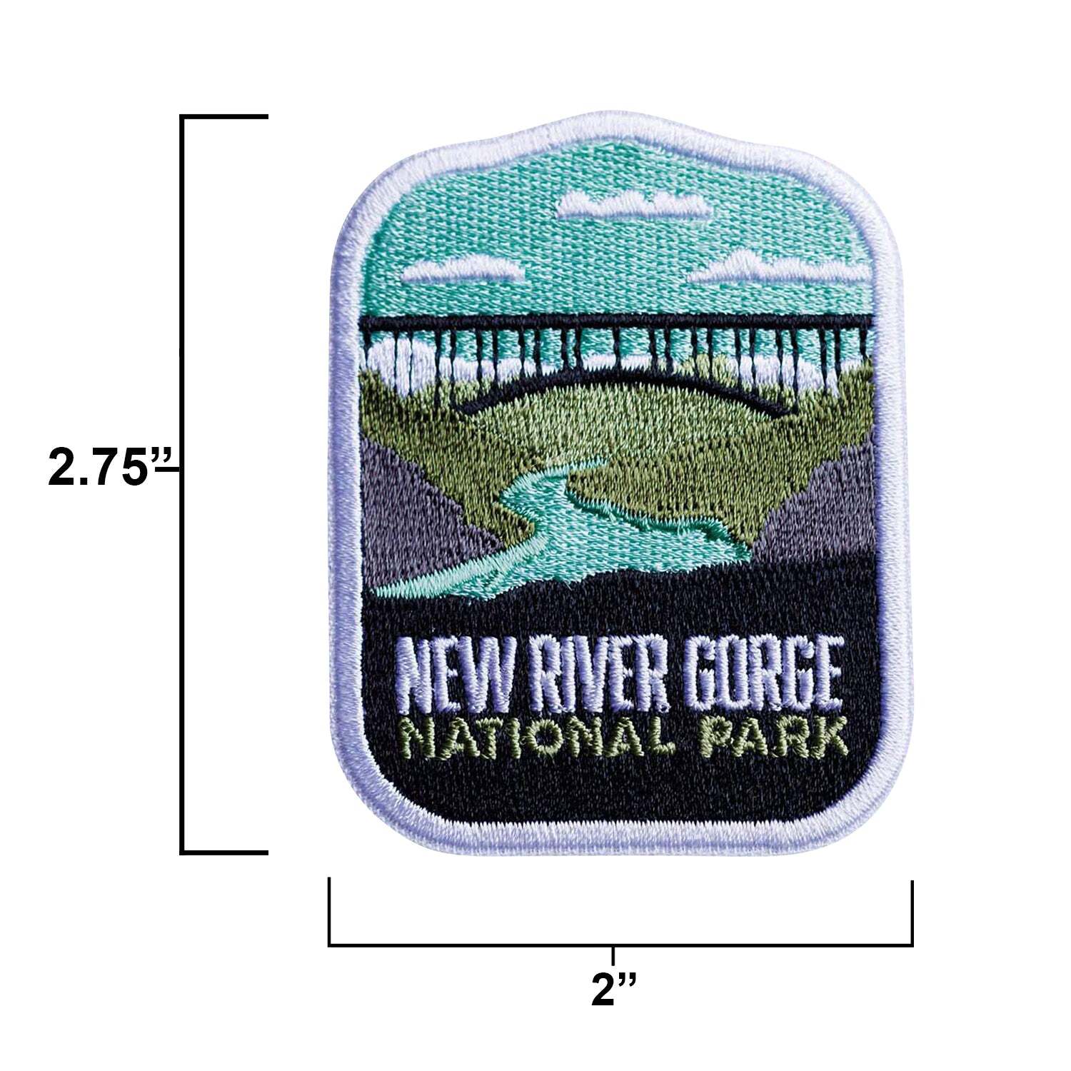 New River Gorge Iron on Travel Patch - Great Souvenir or Gift for travellers