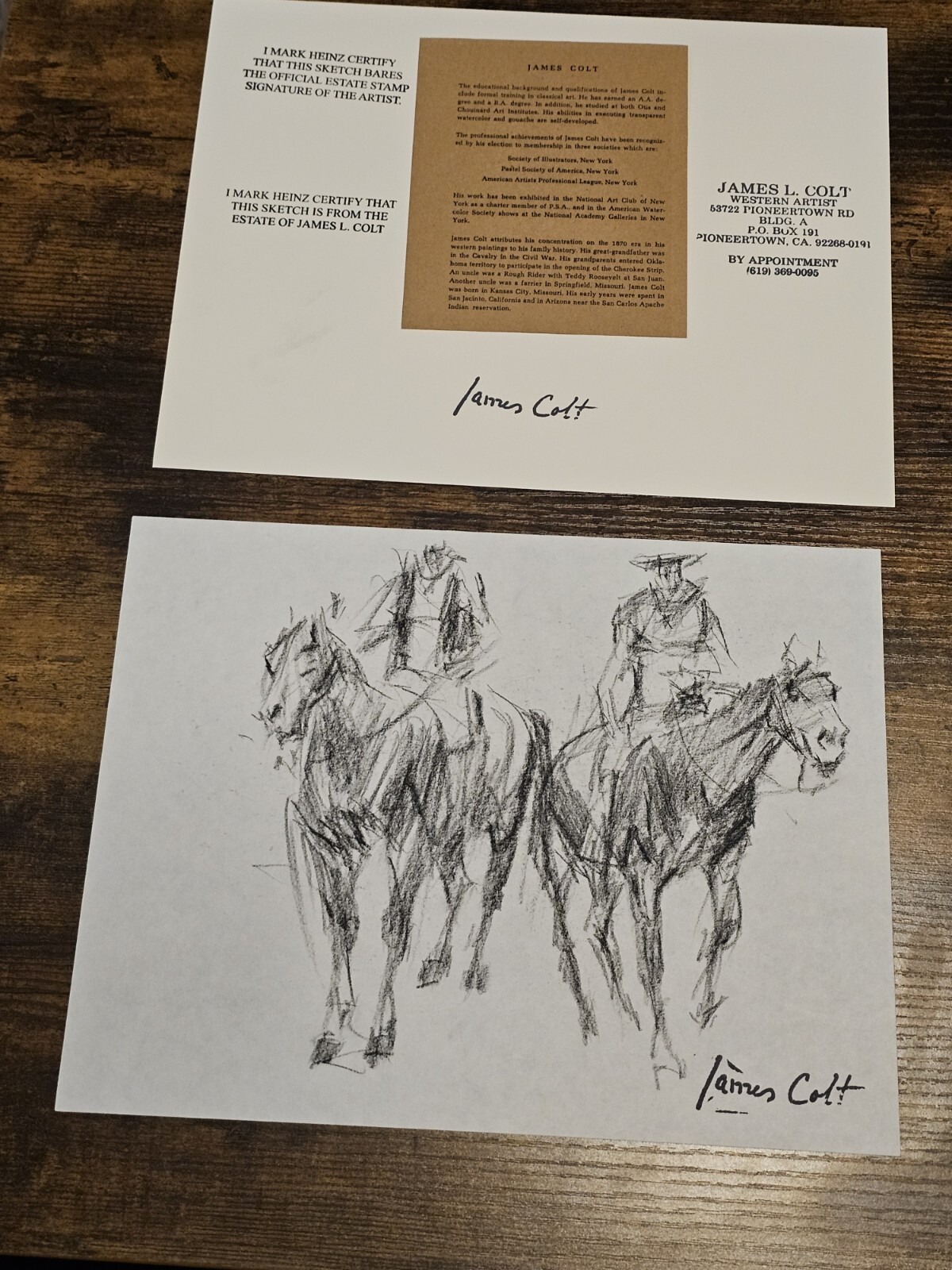 James Colt Western Cowboys Sketching (151)