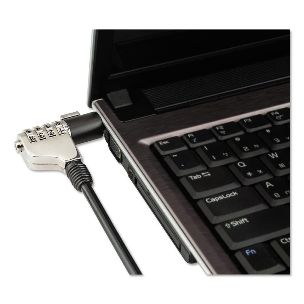 Innovera Combination Laptop Lock, 6 Ft Steel Cable New
